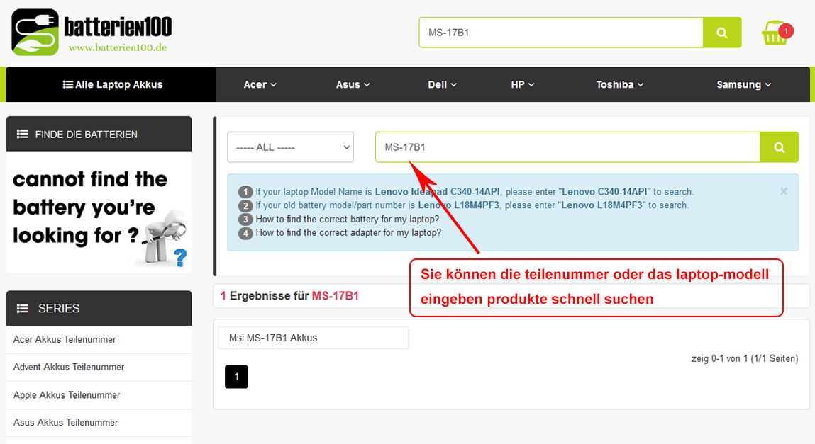 search products